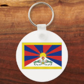 Porte-clés Drapeau du Tibet (Recto)