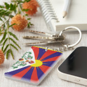 Porte-clés Drapeau du Tibet (Devant droit)