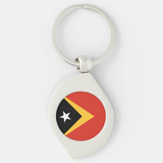 Porte-clés Drapeau du Timor oriental (Devant)