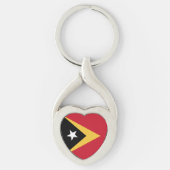 Porte-clés Drapeau du Timor oriental (Devant)
