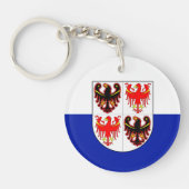 Porte-clés Drapeau du Trentin-Haut-Adige (Italie) (Devant)