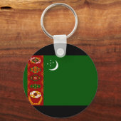Porte-clés Drapeau du Turkménistan (Recto)