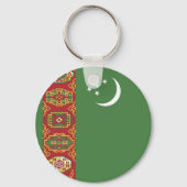 Porte-clés Drapeau du Turkménistan (Recto)