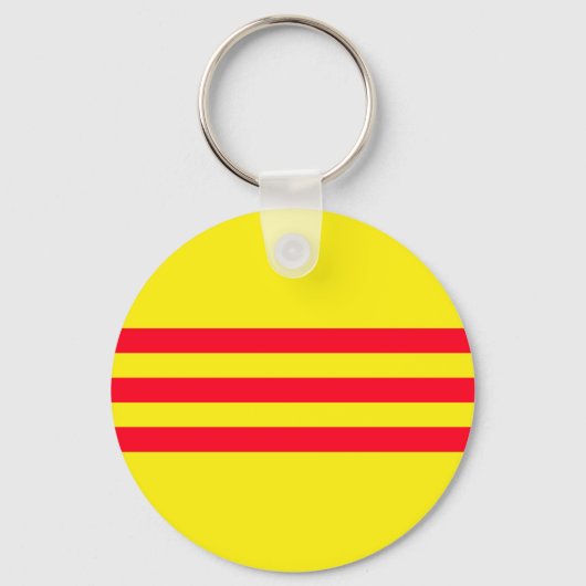 Porte-clés Drapeau du Vietnam du Sud (Recto)