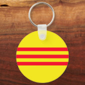 Porte-clés Drapeau du Vietnam du Sud (Recto)