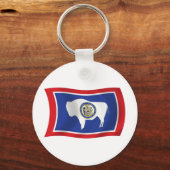 Porte-clés Drapeau du Wyoming (Recto)