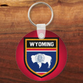 Porte-clés Drapeau du Wyoming (Recto)