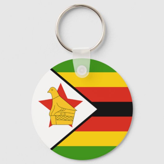 Porte-clés Drapeau du Zimbabwe (Recto)