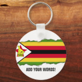 Porte-clés Drapeau du Zimbabwe (Recto)