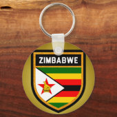 Porte-clés Drapeau du Zimbabwe (Recto)