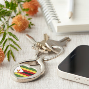 Porte-clés drapeau du Zimbabwe