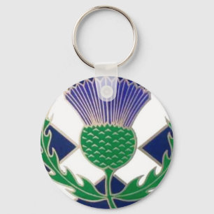 Porte-clés Drapeau écossais et chardon