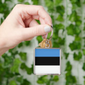 Porte-clés Drapeau EE de l'Estonie (main)