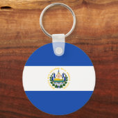 Porte-clés Drapeau El Salvador - Bandera de El Salvador (Recto)