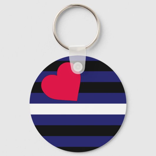 Porte-clés Drapeau en cuir Latex et BDSM Pride (Recto)