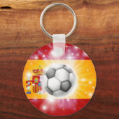 Porte-clés drapeau espagnol de football (Recto)