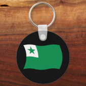 Porte-clés Drapeau Espéranto (Recto)