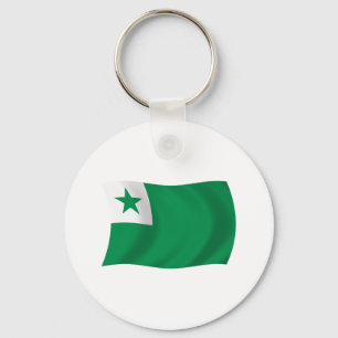 Porte-clés Drapeau Espéranto
