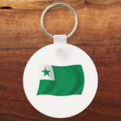Porte-clés Drapeau Espéranto (Recto)
