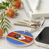 Porte-clés Drapeau Eswatini (Devant droit)