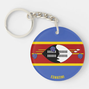 Porte-clés Drapeau Eswatini Charme Porte - clé patriotique