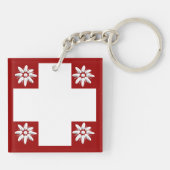 Porte-clés Drapeau et edelweiss suisses (Dos)