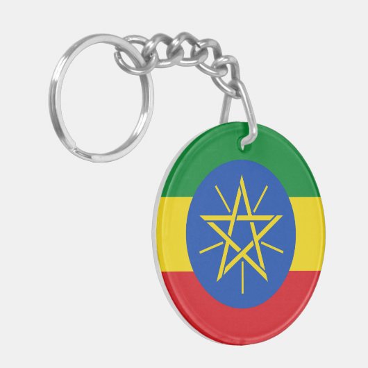 Porte-clés Drapeau Éthiopie (Devant gauche)