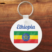 Porte-clés Drapeau Éthiopie (Recto)
