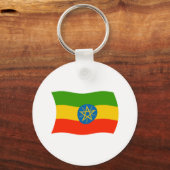 Porte-clés Drapeau Éthiopien (Recto)