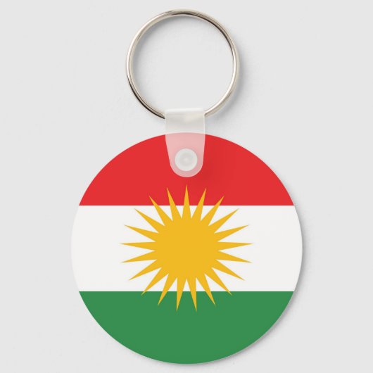 Porte-clés Drapeau ethnique du Kurdistan (Recto)