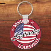 Porte-clés Drapeau Fabriqué à Louisville Kentucky USA (Recto)