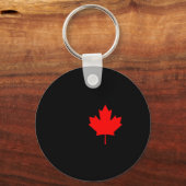 Porte-clés Drapeau feuille d'érable rouge du Canada Drapeaux (Recto)
