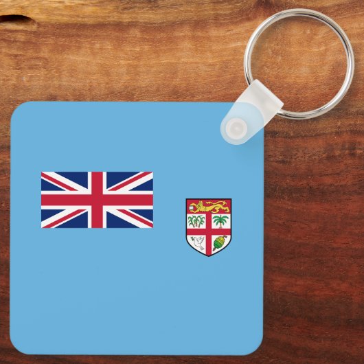 Porte-clés Drapeau Fidji (Verso)