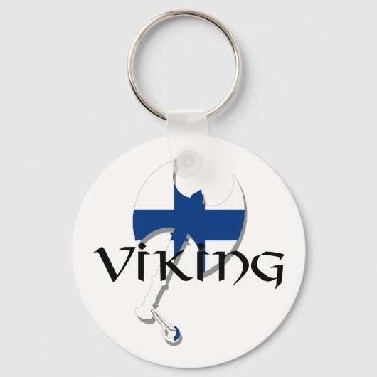 Porte-clés Drapeau finlandais Suomi Viking (Recto)