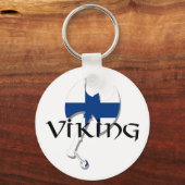 Porte-clés Drapeau finlandais Suomi Viking (Recto)