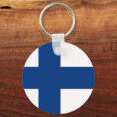 Porte-clés Drapeau Finlande (Recto)