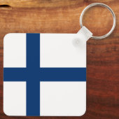 Porte-clés Drapeau Finlande (Verso)