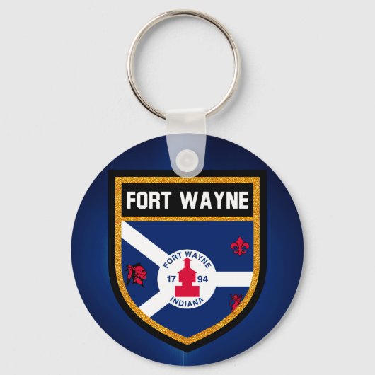 Porte-clés Drapeau Fort Wayne (Recto)