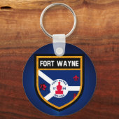 Porte-clés Drapeau Fort Wayne (Recto)