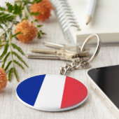 Porte-clés Drapeau français (Côté)