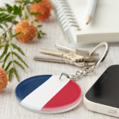 Porte-clés Drapeau français (Devant droit)