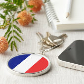 Porte-clés Drapeau français Tricolore (Côté)