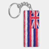 Porte-clés Drapeau froissé d'Hawaï (Devant gauche)