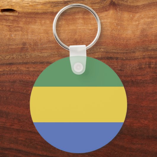 Porte-clés Drapeau Gabon (Verso)