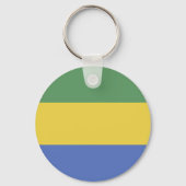 Porte-clés Drapeau Gabon (Verso)