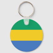 Porte-clés Drapeau Gabon (Verso)
