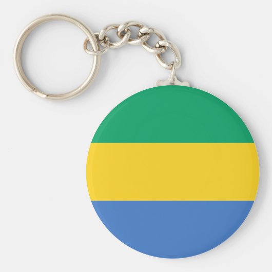 Porte-clés Drapeau Gabon (Devant)