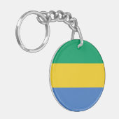 Porte-clés Drapeau Gabon (Devant gauche)