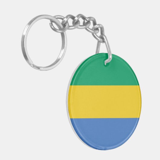 Porte-clés Drapeau Gabon (Devant gauche)