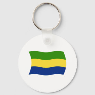 Porte-clés Drapeau Gabonais